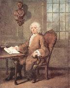 William Hogarth Portrat der Dr. Benjamin Hoaldy oil painting reproduction